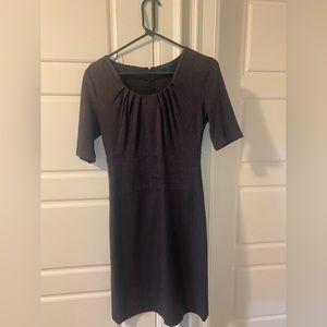 Banana Republic Herringbone Black & Grey Dress